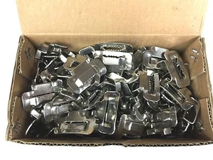 NUEVA CAJA DE 100 HEBILLAS DE CORREA 3/4" 201 SELLOS DE ACERO INOXIDABLE BU34 - Imagen 1 de 3