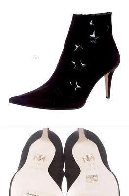 Tamara Mellon Astrid Suede 75 Ankle Boots NEW with tags Size 37.5 Black - Image 1 of 4