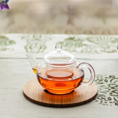 250ml Heat Resistant Thicken Clear Glass Herbal Teapot  With Infuser - Image 1 of 4