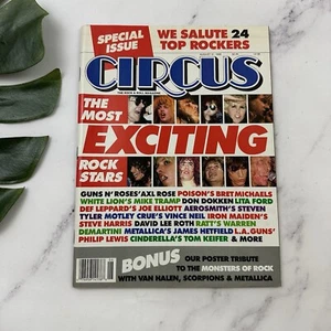 Circus Rock & Roll Vintage Magazine August 1988 Special Issue 24 Rockers - Picture 1 of 6