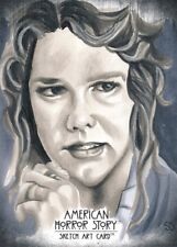 AMERICAN HORROR STORY SKETCH CARD CHARACTER NORA BY ARTIST STEPHANIE SWANGER