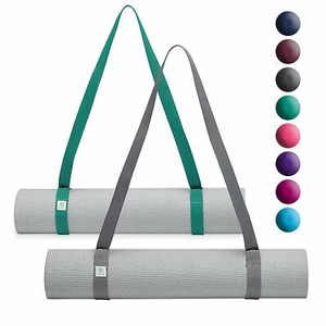 Gaiam Easy Cinch Yoga Mat Sling Hands Free Mat Carrier Any Size Yoga Mat GREY - Picture 1 of 2