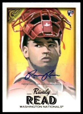 2018 Topps Gallery Autographs Raudy Read Auto Washington Nationals #122 - Image 1 of 2