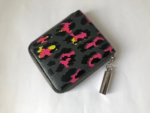 Precioso Bolso Cartera Christopher Kane Resort 2015 Estampado de Leopardo Cremallera Cuadrada - Imagen 1 de 12