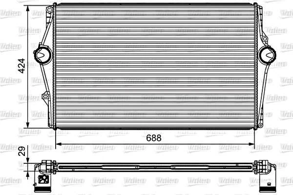 Intercooler VALEO para camioneta sedán Volvo S60 S80 V70 1998-2010 Foto 1 de 1