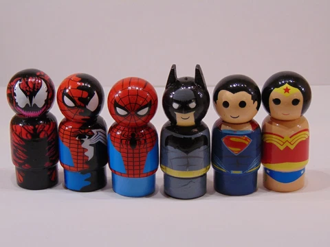 Bif Bang Pow PIN MATES Marvel DC Justice League Dawn of Justice Cover