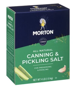 Morton Canning & Pickling Salt, for Preserving and Pickling 4 LB Box - Picture 1 of 3
