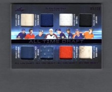 2023 Leaf In The Game Used All Time Draft Purple Foil #5/40 Clarke Selanne Hull