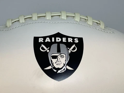 Oakland Raiders 2017 Training Camp Full Size NFL Football w/ Obi Melifinwu Sign Cover