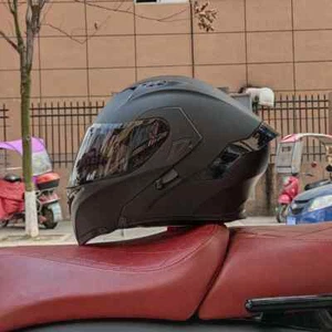 Flip Up Motorcycle Helmet Double lens full face helmet Motorcycle Helmet Unisex - Picture 1 of 22
