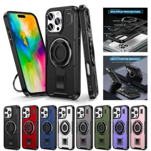 Hülle für iPhone 16 15 Pro Max Schutzhülle Case Cover Handyhülle Tasche mit Ring - Zdjęcie 1 z 92