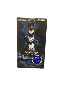 Batman Returns Movie VHS 1992 Michael Keaton Michelle Pfeiffer Danny Devito B1 - Picture 1 of 5