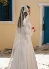 wedding Mantilla Veil Lace all around with comb