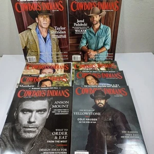 Cowboys & Indians 2021 magazine Lot Of 8 Yellowstone Walker Texas Ranger - Picture 1 of 9