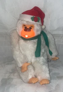 RAR Gorilla Plüsch Weihnachten LEUCHTET Fun World Vintage Affe hängt Vintage - Bild 1 von 10