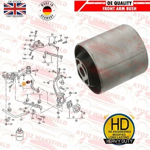 PARA AUDI A4 B7 B8 S4 RS4 EJE DELANTERO SUSPENSIÓN TRASERA INFERIOR BRAZO CONTROL CASQUILLO HD - Imagen 1 de 2