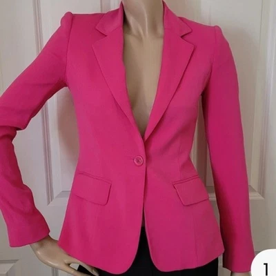 Alice & Olivia Pink One Button Blazer Sz. M - Image 1 of 4