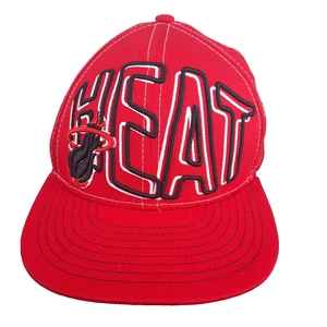 New Era NBA Miami Heat Hardwood Classics Snapback Red Cap Hat 9Fifty Embroidered - Picture 1 of 9