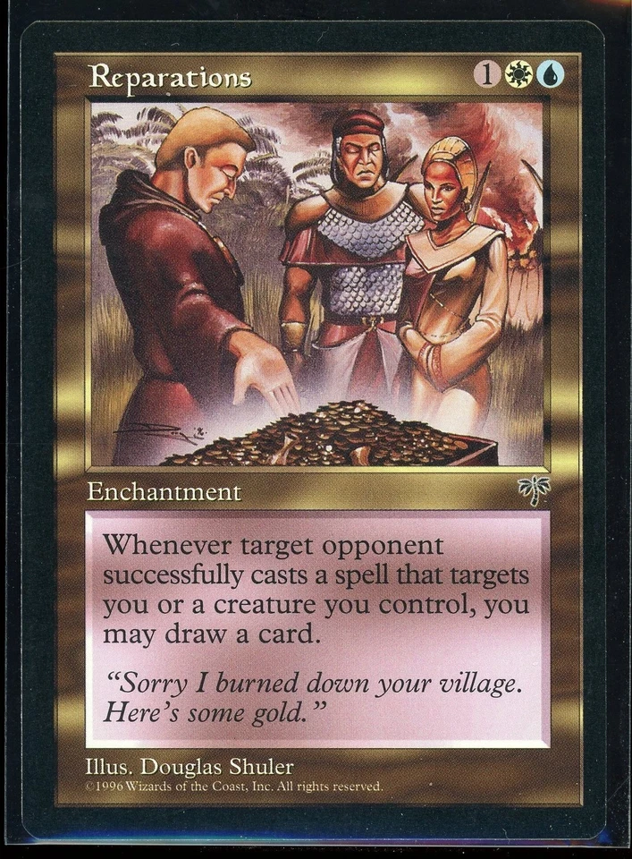 1996 MTG Magic the Gathering Mirage Reparations LP - Image 1 of 2