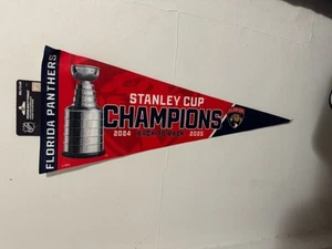 Florida Panthers 2025 Stanley Cup Champion 12x30 Premium Wimpel Back to Back - Bild 1 von 1