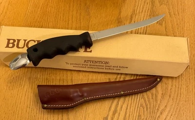 CUCHILLO FILETE BUCK 129 MUY RARO CON CUCHARA NUNCA USADO EN CAJA D32 Foto 1 de 4