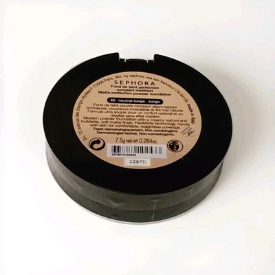 SEPHORA Matte Perfection Powder Foundation 20 Neutral Beige  - Image 1 of 2