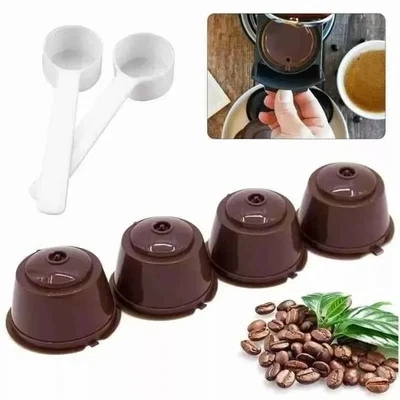 2 Sets Coffee Filter Pod dolce gusto Nescafe Capsule Cup Reusable Pod Refillable - image 1 of 4