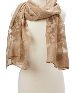 Lady Women Long Scarf Floral Sheer Scarves Girls Soft Shawl Long Wrap Stole Gift - Picture 1 of 9