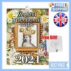 2024 Medieval Cats Calendar Weird Cats Calendar Funny Wall Calendar Gifts Uk