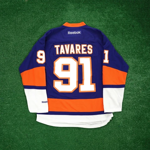 2016-17 John Tavares New York Islander NHL Reebok Men's Home Blue Premier Jersey Cover