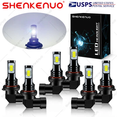 Faros antiniebla LED blancos HKB para Mitsubishi Galant 2007 2008 2009 6X Foto 1 de 4