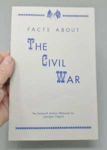 Fakten über den Bürgerkrieg The Stonewall Jackson Memorial, Inc Broschüre Ephemera - Bild 1 von 4