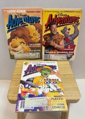 Lote De Colección Revista Disney Adventures 1994 Rey León Picapiedra La Máscara Foto 1 de 4