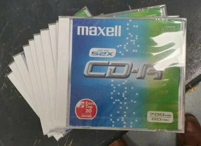 10 x CD-R 52x SPEED 700MB CD-R MAXELL - Image 1 of 4