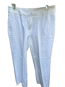 Chaus Women’s Size 8 Regular WHITE 94%  COTTON 5% SPANDEX CASUAL PANTS - Picture 1 of 7