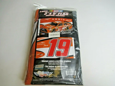 NASCAR Carl Edwards #19 Joe Gibbs Racing 3' x 5' 2-Sided Flag WinCraft Racing Cover