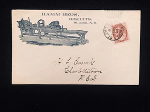 NUOVA MACCHINA PER BISCOTTI BRUNSWICK ST. JOHNS 1902 COPERTINA HAMM BROS. ILLUS - Foto 1 di 2