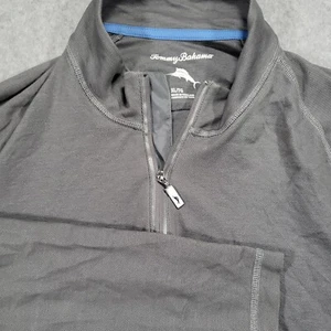Tommy Bahama Doble Águila 1/2 Cremallera Ligero Manga Larga Pullover Para Hombres XL Gris - Imagen 1 de 9