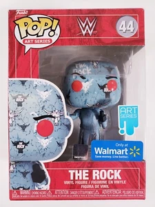 Funko Pop! WWE #44 THE ROCK Art Series Vinyl Figure w/ Box Walmart Exclusive - Picture 1 of 6