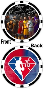 FICHA DE PÓKER CONMEMORATIVA DE LEYENDAS DE LA NBA - KOBE, STEPH, LEBRON, SHAQ, ETC. *FIRMADO* - Imagen 1 de 2