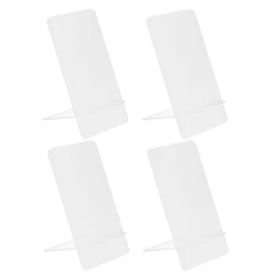 4 Pcs Transparente Notiztafel LED-Notiztafel Mit Farben Handyhalterung Büro - Bild 1 von 12