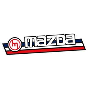 CLASSIC MAZDA LOGO VINTAGE RETRO ROTARY RX3 RX4 RX7 JDM DRIFT RACE STICKER DECAL - Picture 1 of 1