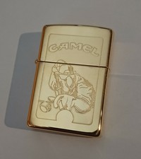 22ct Gold Plated APA Sureshot Camel ZIPPO Lighter, c. 1996, Rare