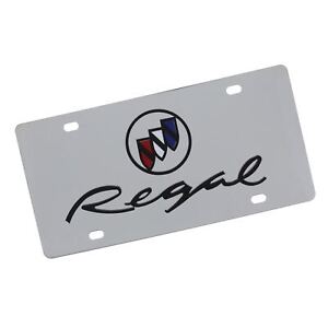 Buick Regal Dual Logo License Plate (Chrome)