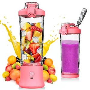 Portable Blender Personal Size, 20 Oz Cordless Blender for Shakes and Smoothi...