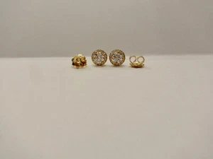 BRILLANT Ohrstecker 1,36 carat, 32 Brillanten 750er Gold, feine Brillanten - Bild 1 von 5