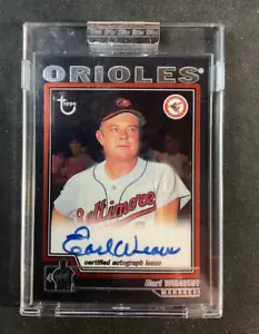 Earl Weaver 2004 Topps Chrome Retired Signatures Auto Autograph #TA-EW Orioles - Picture 1 of 2
