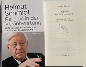 Helmut Schmidt signiert Buch SPD Kanzler Unterschrift Signatur Autogramm - Bild 1 von 9