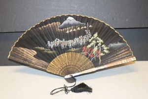 Japanese  Fan, with mother-of-pearl ends - Picture 1 of 7