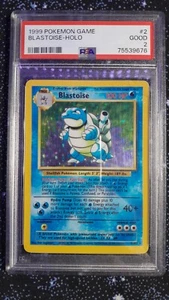 1999 Pokemon Base Set Blastoise Holo Rare #2 PSA 2 GOOD - Bild 1 von 4